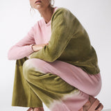 PETAL TRAVERTINE CASHMERE CREWNECK
