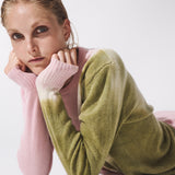 PETAL TRAVERTINE CASHMERE CREWNECK