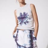 BLUE CHECK CARGO MINI SKIRT