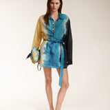 SILK COTTON COOL SHIRT WAVE