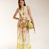 SILK COTTON TANK DRESS PEPPERMINT