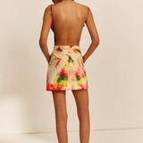 FIREWORKS MINI PINAFORE DRESS