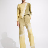 LEMON TRAVERTINE CASHMERE CREWNECK JUMPER