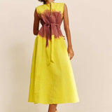GOLDENHOUR SLEEVLESS ZIP DRESS
