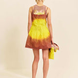 GOLDENHOUR PIN TUCK MINI DRESS