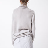 STONE CASHMERE TURTLENECK