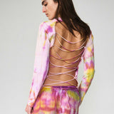 LACE LONG SLEEVE TOP