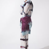 BLUE CHECK SILK COTTON COOL SHIRT