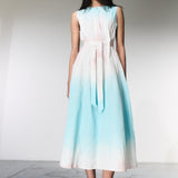 SLEEVELESS ZIPPER DRESS ICE BLUE / ICE PINK