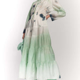 SILK COTTON SAILOR DRESS IN SPEARMINT