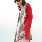 STRIPED CASHMERE CARDIGAN