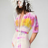 SILK COTTON ZIPPER GOWN