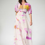 SILK COTTON ZIPPER GOWN