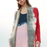 STRIPED CASHMERE CARDIGAN