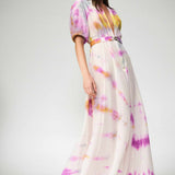 SILK COTTON ZIPPER GOWN