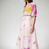 SILK COTTON ZIPPER GOWN