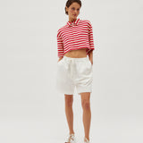 STRIPE JERSEY SHORT SLEEVE SHIRT