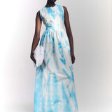 SILK COTTON TANK DRESS IN CLOUD