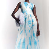 SILK COTTON TANK DRESS IN CLOUD