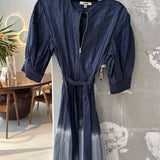 Mini  Zipper Dress - Wave