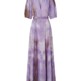 SILK CREPE ZIPPER GOWN