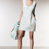 CANVAS MINI DRESS ICE BLUE