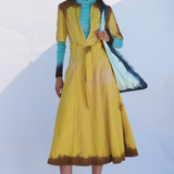 Zipper dress in Gold fade