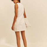 WHITEWASH MINI DRESS