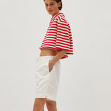 STRIPE JERSEY SHORT SLEEVE SHIRT