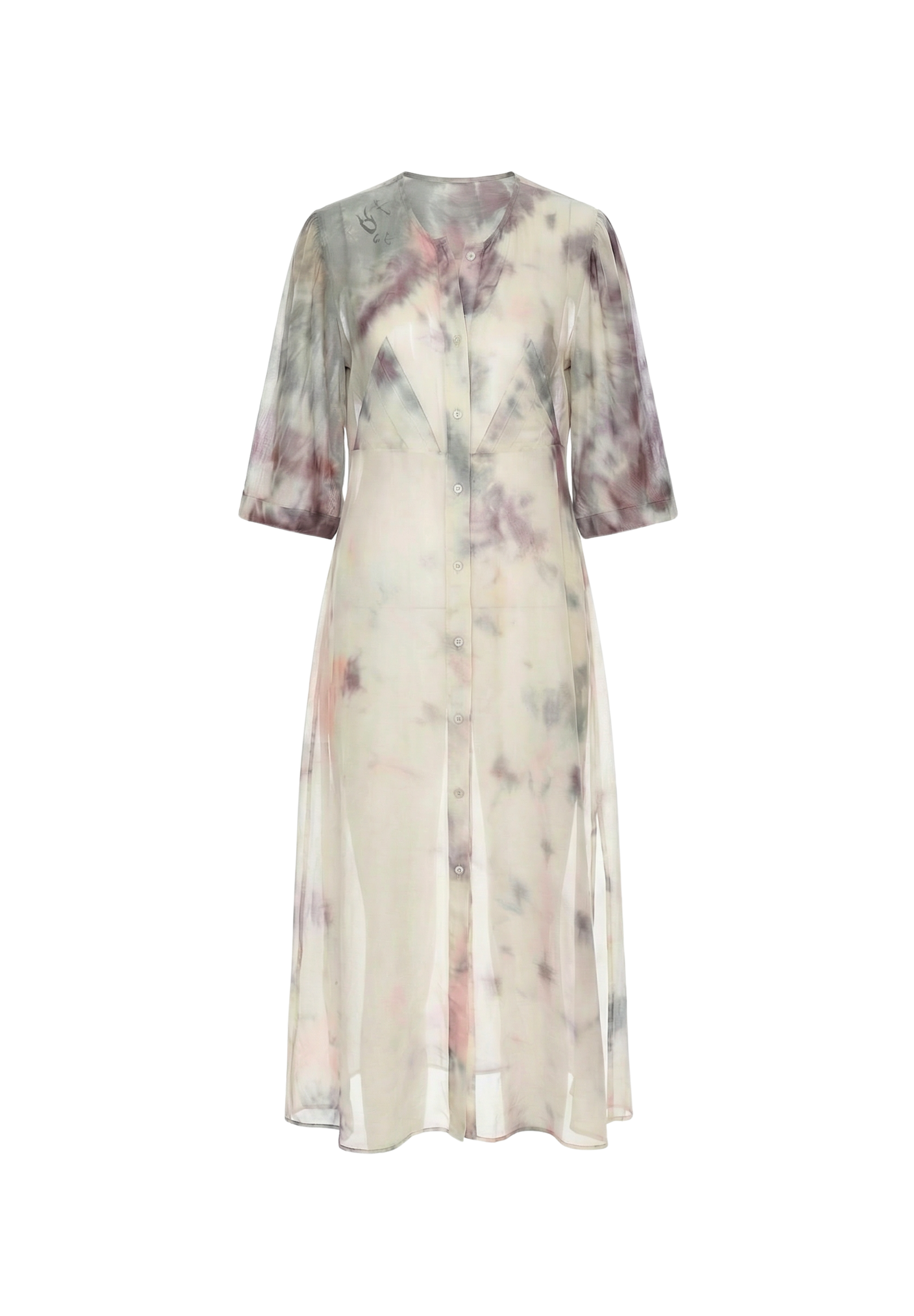 Luuda Raih SILK SHIRT DRESS - Sea Shell – Luuda