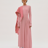 JERSEY LONG SLEEVE MAXI DRESS