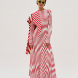JERSEY LONG SLEEVE MAXI DRESS